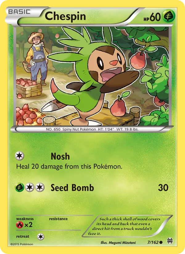 Chespin — BREAKthrough #7 (Pokémon TCG card)