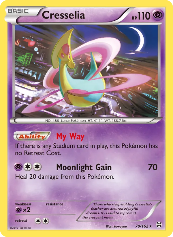 Cresselia — BREAKthrough #70 (Pokémon TCG card)