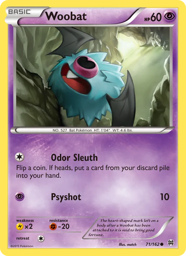 Woobat — BREAKthrough #71 (Pokémon TCG card)