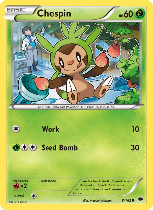 Chespin — BREAKthrough #8 (Pokémon TCG card)