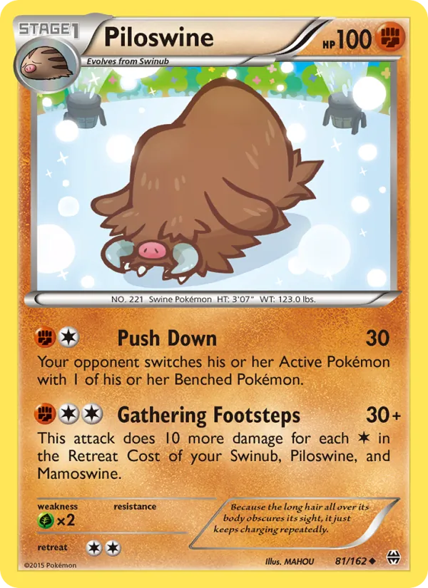 Piloswine — BREAKthrough #81 (Pokémon TCG card)