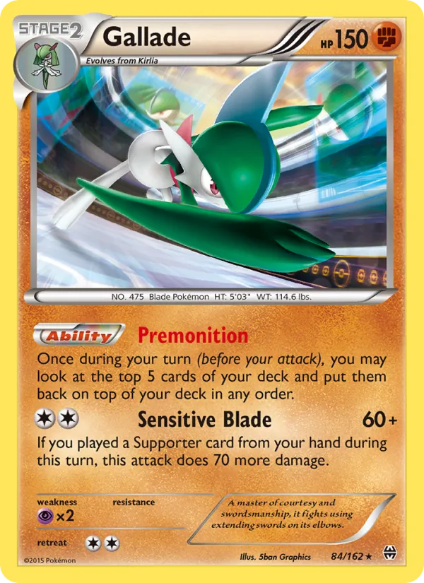 Gallade — BREAKthrough #84 (Pokémon TCG card)