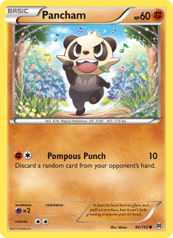 Pancham — BREAKthrough #86 (Pokémon TCG card)