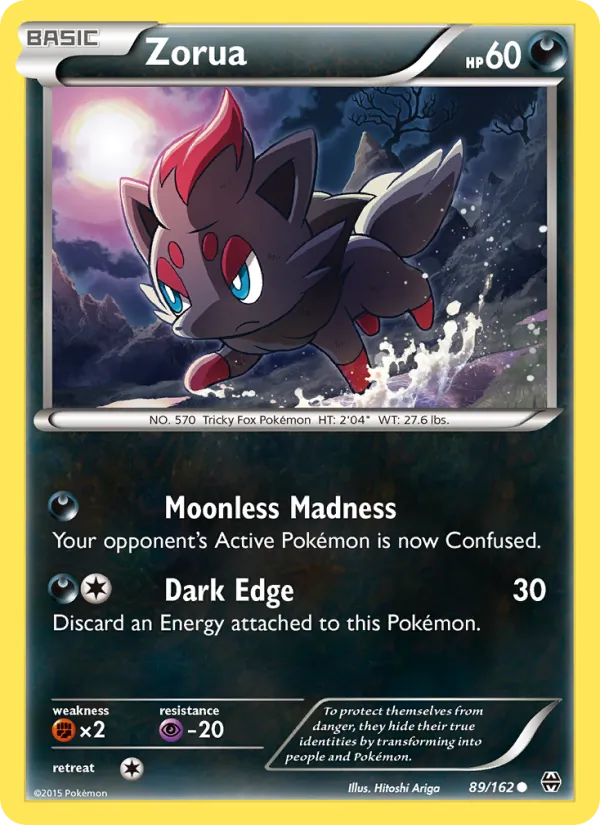 Zorua — BREAKthrough #89 (Pokémon TCG card)
