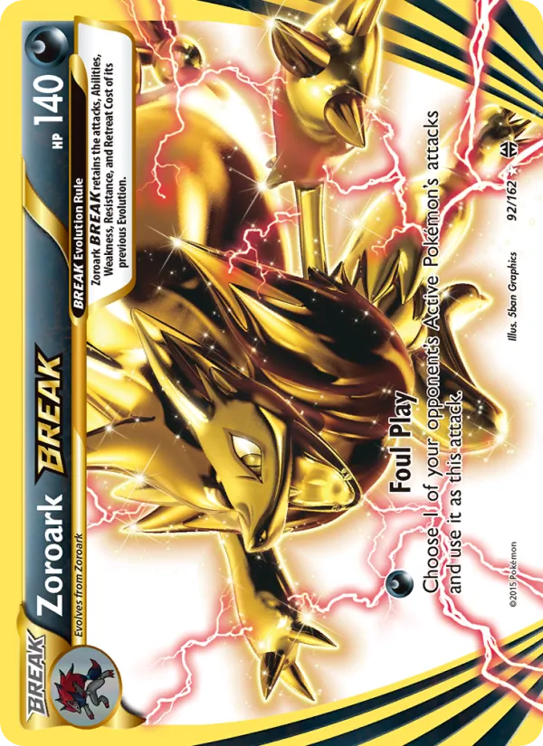 Zoroark BREAK — BREAKthrough #92 (Pokémon TCG card)