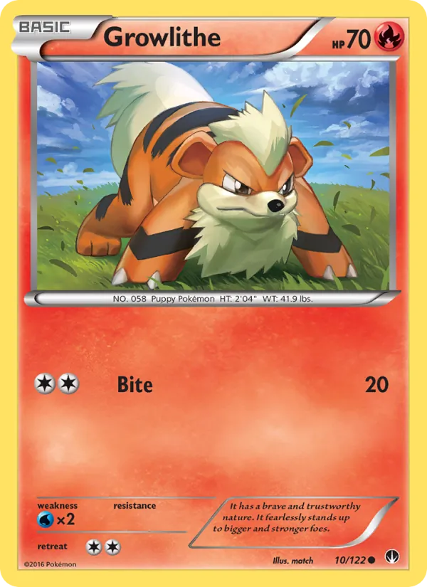 Growlithe — BREAKpoint #10 (Pokémon TCG card)
