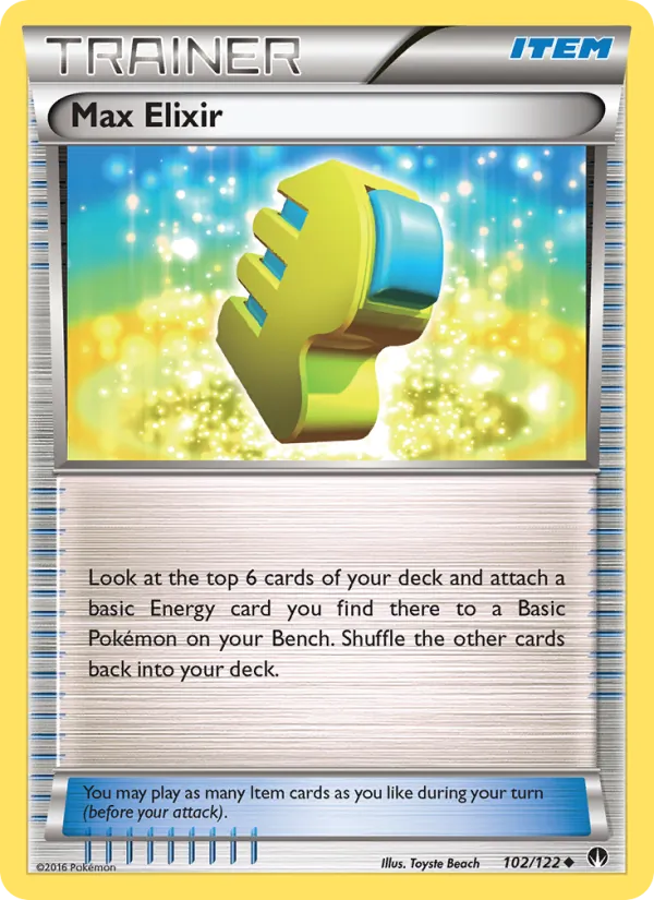 Max Elixir — BREAKpoint #102 (Pokémon TCG card)