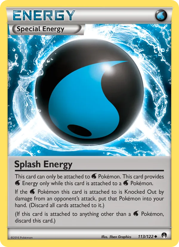 Splash Energy — BREAKpoint #113 (Pokémon TCG card)
