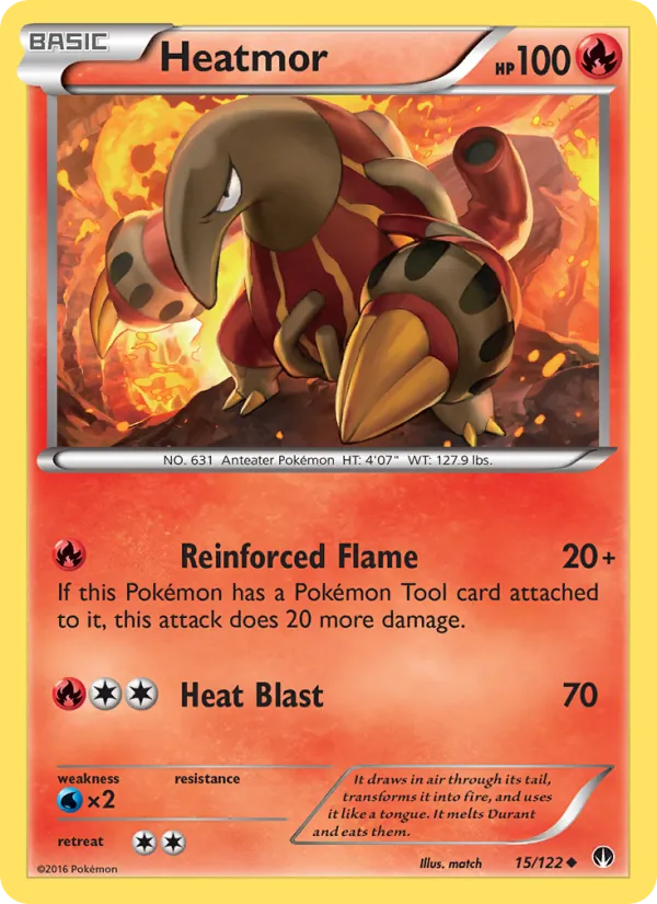 Heatmor — BREAKpoint #15 (Pokémon TCG card)