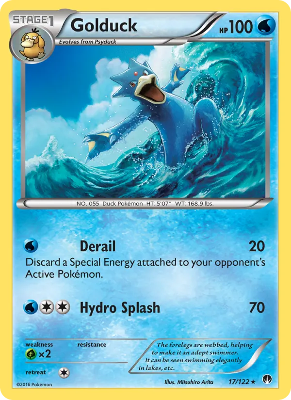 Golduck — BREAKpoint #17 (Pokémon TCG card)