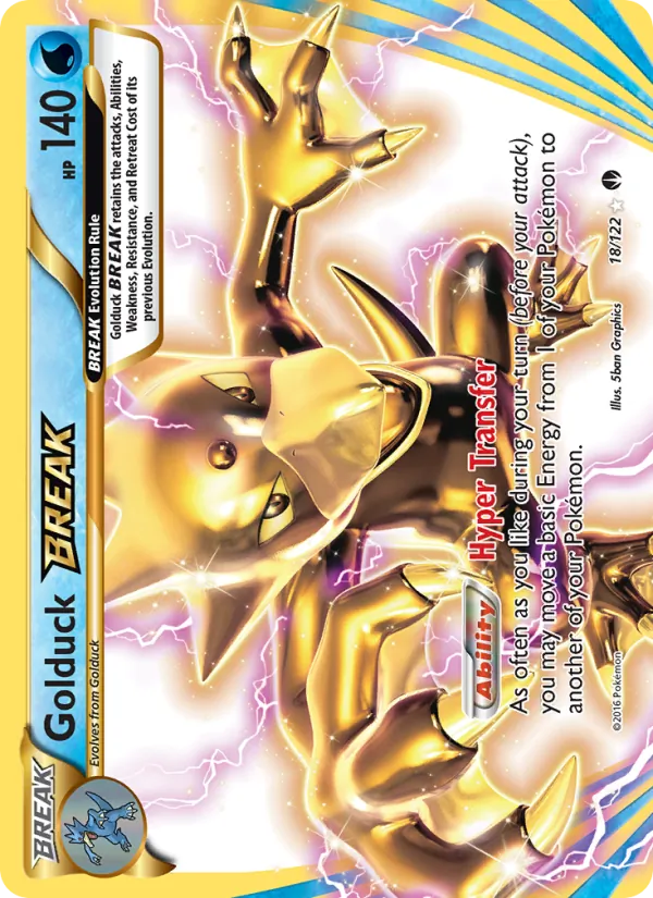 Golduck BREAK — BREAKpoint #18 (Pokémon TCG card)