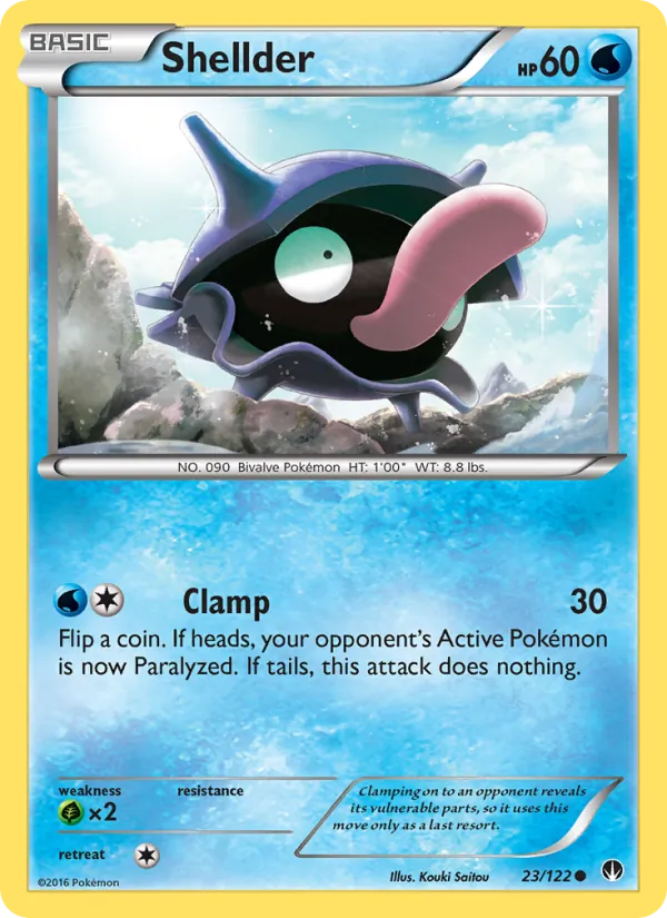 Shellder — BREAKpoint #23 (Pokémon TCG card)