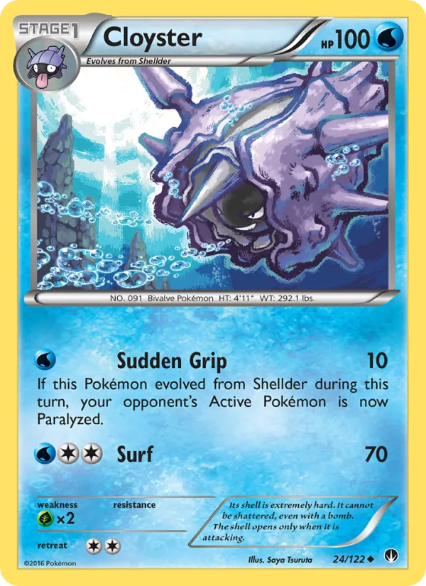 Cloyster — BREAKpoint #24 (Pokémon TCG card)
