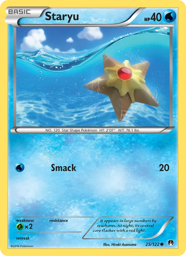 Staryu — BREAKpoint #25 (Pokémon TCG card)