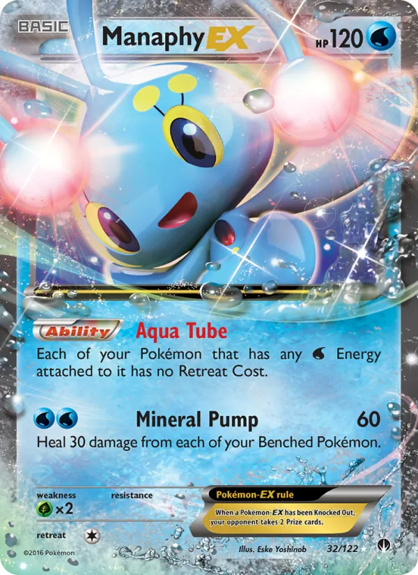 Manaphy EX — BREAKpoint #32 (Pokémon TCG card)