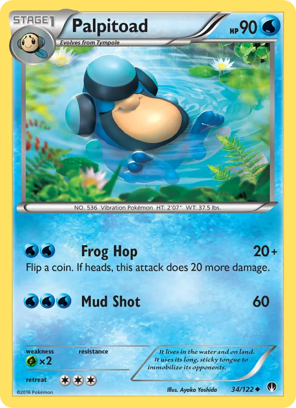 Palpitoad — BREAKpoint #34 (Pokémon TCG card)