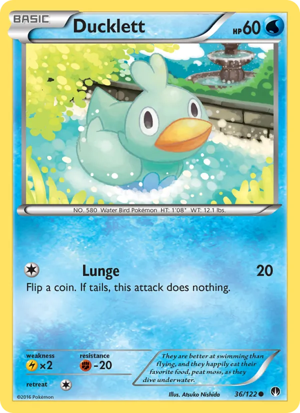 Ducklett — BREAKpoint #36 (Pokémon TCG card)