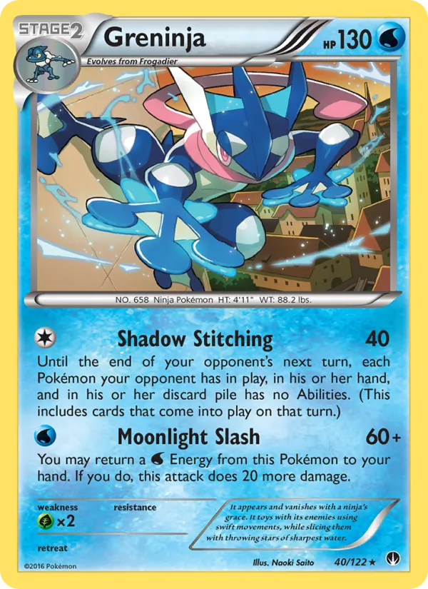Greninja — BREAKpoint #40 (Pokémon TCG card)