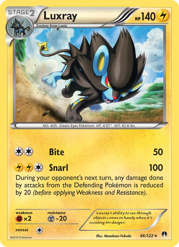Luxray — BREAKpoint #46 (Pokémon TCG card)