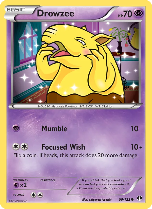 Drowzee — BREAKpoint #50 (Pokémon TCG card)