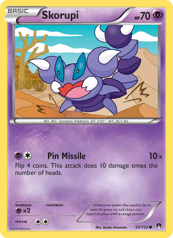 Skorupi — BREAKpoint #53 (Pokémon TCG card)