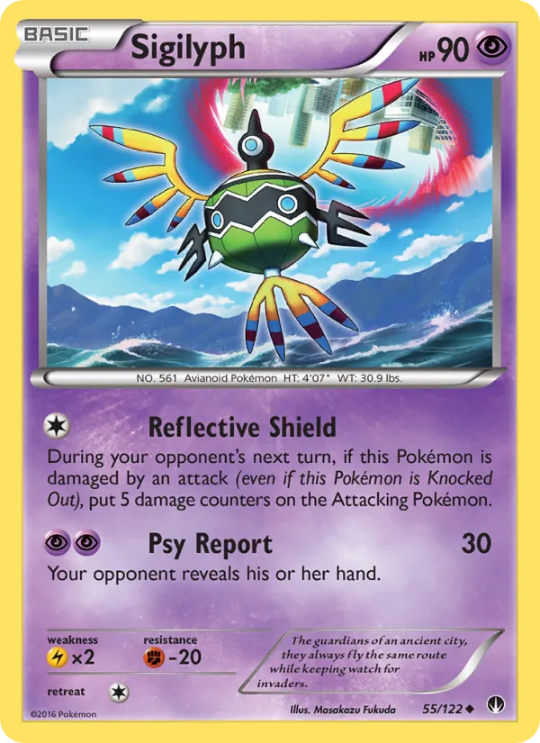 Sigilyph — BREAKpoint #55 (Pokémon TCG card)