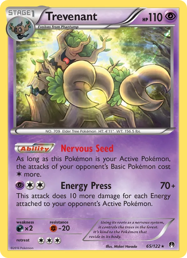 Trevenant — BREAKpoint #65 (Pokémon TCG card)