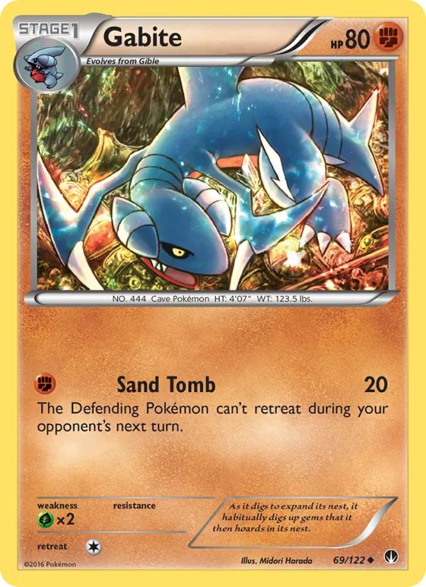 Gabite — BREAKpoint #69 (Pokémon TCG card)