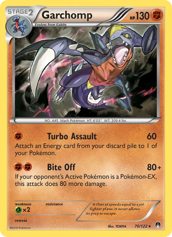 Garchomp — BREAKpoint #70 (Pokémon TCG card)