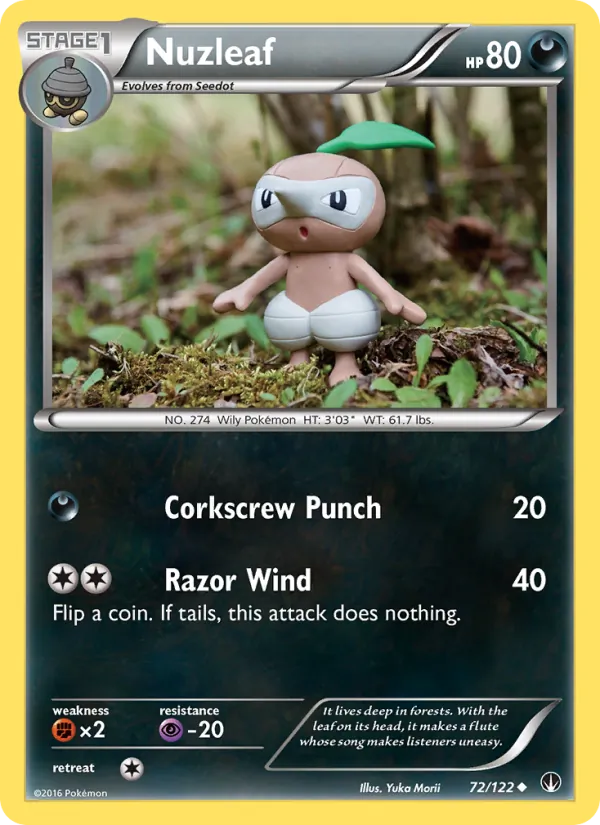 Nuzleaf — BREAKpoint #72 (Pokémon TCG card)