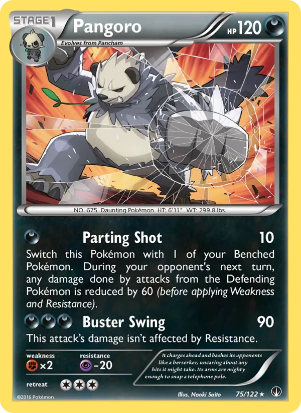 Pangoro — BREAKpoint #75 (Pokémon TCG card)