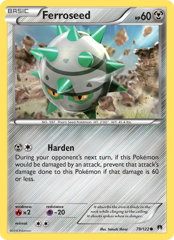 Ferroseed — BREAKpoint #79 (Pokémon TCG card)