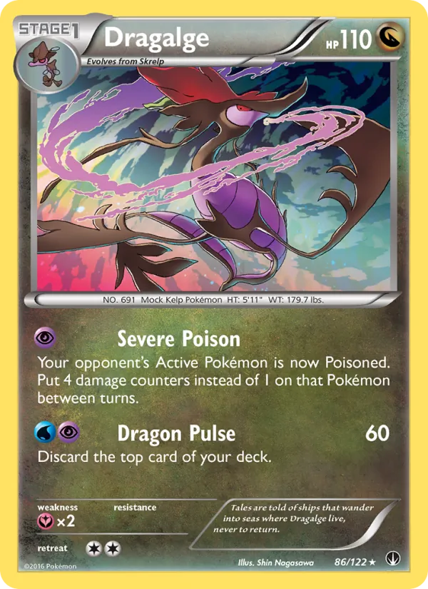 Dragalge — BREAKpoint #86 (Pokémon TCG card)