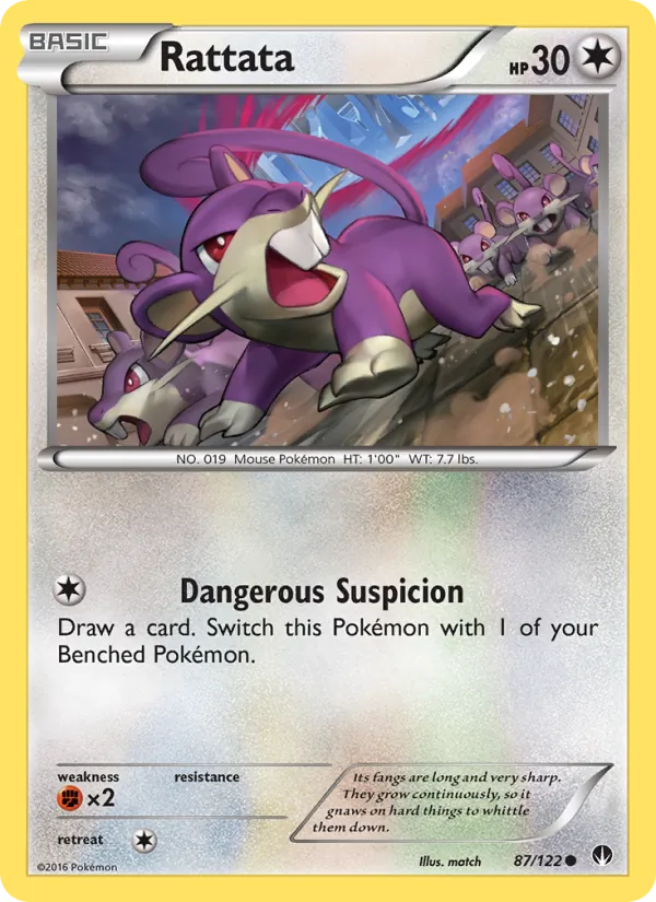 Rattata — BREAKpoint #87 (Pokémon TCG card)