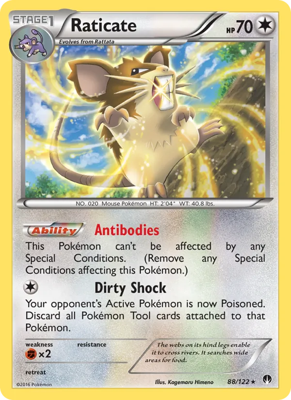 Raticate — BREAKpoint #88 (Pokémon TCG card)
