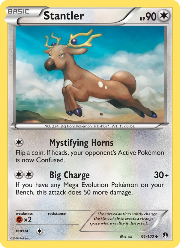 Stantler — BREAKpoint #91 (Pokémon TCG card)