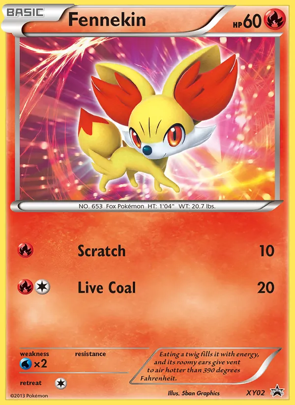 Fennekin — XY Black Star Promos #XY02 (Pokémon TCG card)
