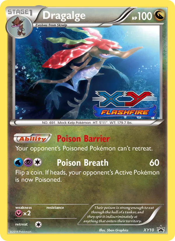 Dragalge — XY Black Star Promos #XY10 (Pokémon TCG card)
