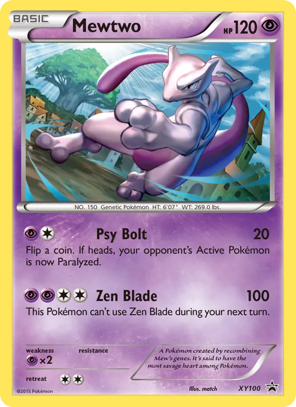 Mewtwo — XY Black Star Promos #XY100 (Pokémon TCG card)