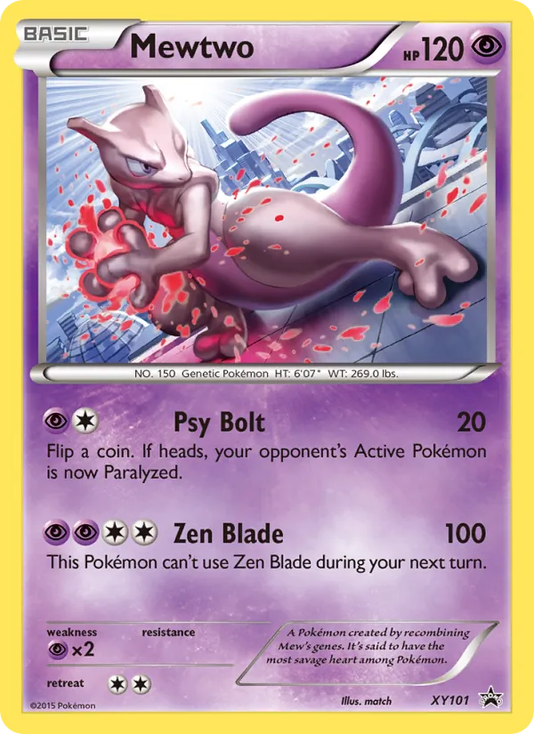 Mewtwo — XY Black Star Promos #XY101 (Pokémon TCG card)