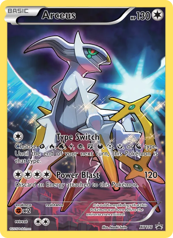 Arceus — XY Black Star Promos #XY116 (Pokémon TCG card)