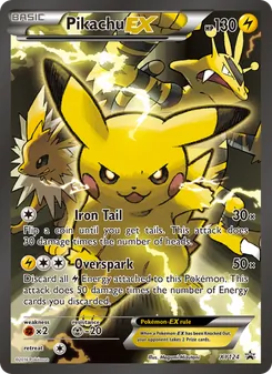Pikachu EX (XY Black Star Promos #XY124)