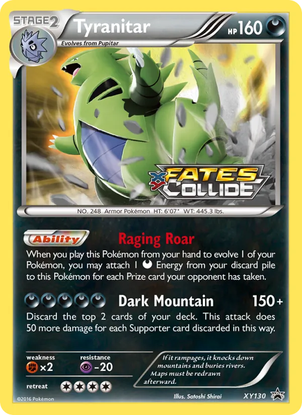 Tyranitar — XY Black Star Promos #XY130 (Pokémon TCG card)