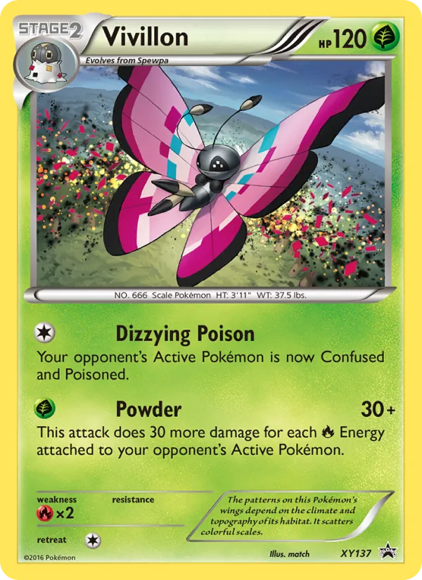 Vivillon — XY Black Star Promos #XY137 (Pokémon TCG card)