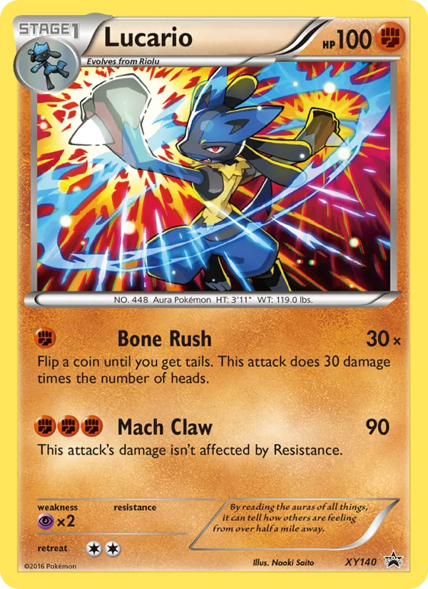 Lucario — XY Black Star Promos #XY140 (Pokémon TCG card)