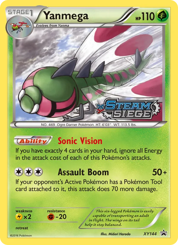 Yanmega — XY Black Star Promos #XY144 (Pokémon TCG card)