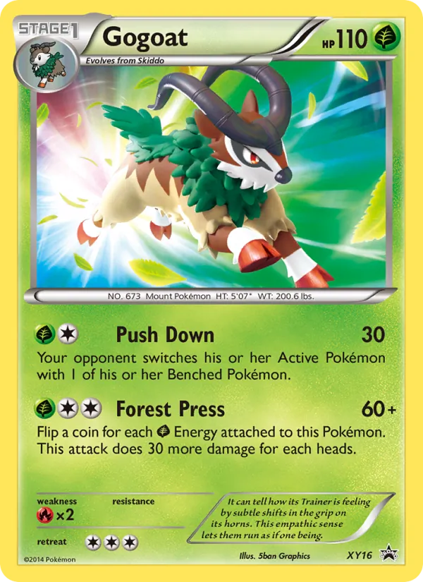 Gogoat — XY Black Star Promos #XY16 (Pokémon TCG card)