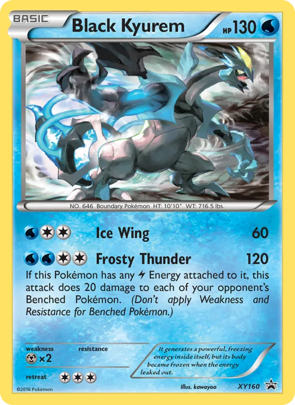 Black Kyurem — XY Black Star Promos #XY160 (Pokémon TCG card)