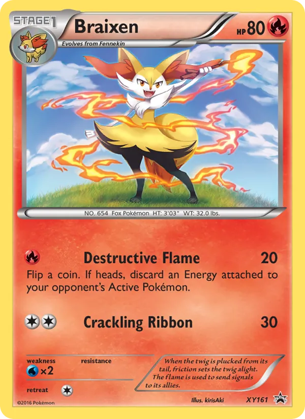 Braixen — XY Black Star Promos #XY161 (Pokémon TCG card)