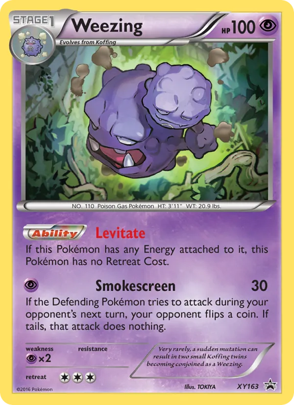 Weezing — XY Black Star Promos #XY163 (Pokémon TCG card)